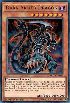 Dark Armed Dragon (DUSA-EN067) - Duelist Saga 1st Edition Duelist Saga Yugioh Single  Squirtle Squad Card Shop.
