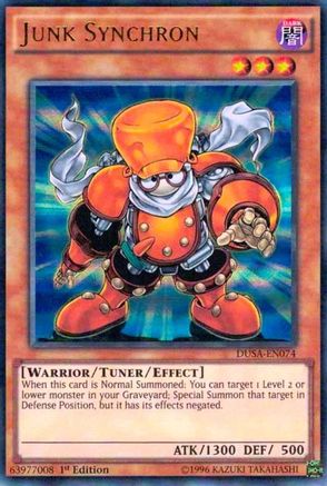 Junk Synchron (DUSA-EN074) - Duelist Saga 1st Edition Duelist Saga Yugioh Single  Squirtle Squad Card Shop.