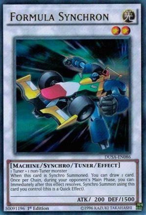 Formula Synchron (DUSA-EN086) - Duelist Saga 1st Edition Duelist Saga Yugioh Single  Squirtle Squad Card Shop.