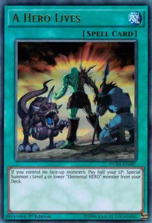 A Hero Lives (DUSA-EN087) - Duelist Saga 1st Edition Duelist Saga Yugioh Single  Squirtle Squad Card Shop.