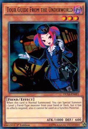 Tour Guide From the Underworld (DUSA-EN091) - Duelist Saga 1st Edition Duelist Saga Yugioh Single  Squirtle Squad Card Shop.