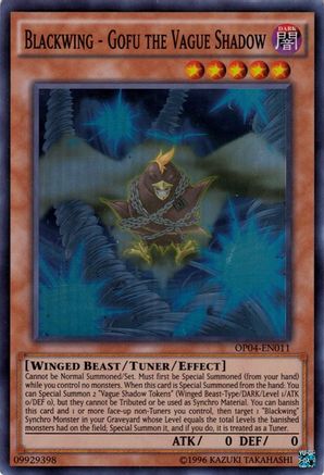 Blackwing - Gofu the Vague Shadow (OP04-EN011) - OTS Tournament Pack 4 Unlimited OTS Tournament Pack 4 Yugioh Single  Squirtle Squad Card Shop.