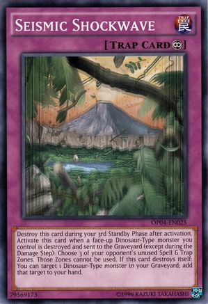 Seismic Shockwave (OP04-EN025) - OTS Tournament Pack 4 Unlimited OTS Tournament Pack 4 Yugioh Single  Squirtle Squad Card Shop.