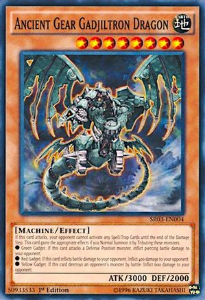 Ancient Gear Gadjiltron Dragon (SR03-EN004) - Structure Deck: Machine Reactor Unlimited Structure Deck: Machine Reactor Yugioh Single  Squirtle Squad Card Shop.