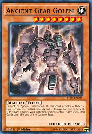 Ancient Gear Golem (SR03-EN005) - Structure Deck: Machine Reactor Unlimited Structure Deck: Machine Reactor Yugioh Single  Squirtle Squad Card Shop.