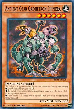 Ancient Gear Gadjiltron Chimera (SR03-EN006) - Structure Deck: Machine Reactor Unlimited Structure Deck: Machine Reactor Yugioh Single  Squirtle Squad Card Shop.