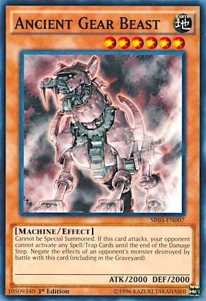 Ancient Gear Beast (SR03-EN007) - Structure Deck: Machine Reactor 1st Edition Structure Deck: Machine Reactor Yugioh Single  Squirtle Squad Card Shop.