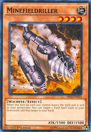 Minefieldriller (SR03-EN014) - Structure Deck: Machine Reactor 1st Edition Structure Deck: Machine Reactor Yugioh Single  Squirtle Squad Card Shop.