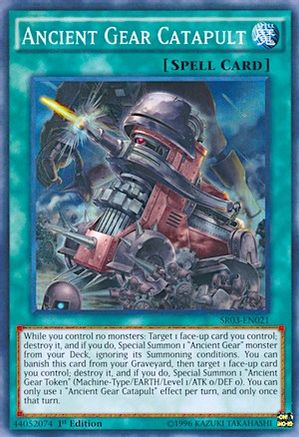 Ancient Gear Catapult (SR03-EN021) - Structure Deck: Machine Reactor 1st Edition Structure Deck: Machine Reactor Yugioh Single  Squirtle Squad Card Shop.