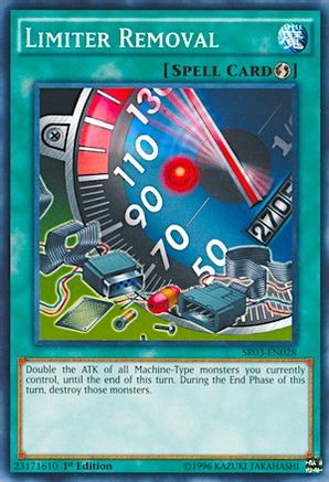 Limiter Removal (SR03-EN028) - Structure Deck: Machine Reactor 1st Edition Structure Deck: Machine Reactor Yugioh Single  Squirtle Squad Card Shop.