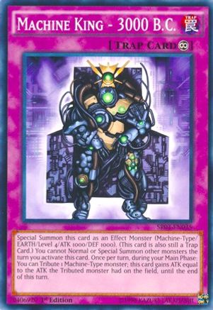Machine King - 3000 B.C. (SR03-EN035) - Structure Deck: Machine Reactor Unlimited Structure Deck: Machine Reactor Yugioh Single  Squirtle Squad Card Shop.
