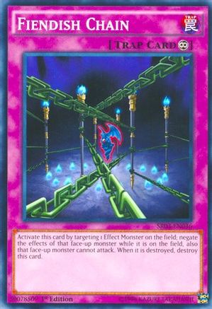 Fiendish Chain (SR03-EN036) - Structure Deck: Machine Reactor Unlimited Structure Deck: Machine Reactor Yugioh Single  Squirtle Squad Card Shop.