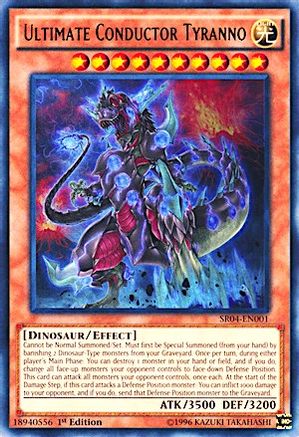 Ultimate Conductor Tyranno (SR04-EN001) - Structure Deck: Dinosmasher's Fury 1st Edition Structure Deck: Dinosmasher's Fury Yugioh Single  Squirtle Squad Card Shop.