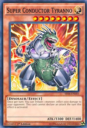 Super Conductor Tyranno (SR04-EN005) - Structure Deck: Dinosmasher's Fury Unlimited Structure Deck: Dinosmasher's Fury Yugioh Single  Squirtle Squad Card Shop.