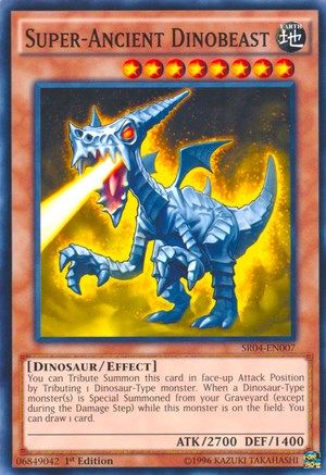 Super-Ancient Dinobeast (SR04-EN007) - Structure Deck: Dinosmasher's Fury Unlimited Structure Deck: Dinosmasher's Fury Yugioh Single  Squirtle Squad Card Shop.