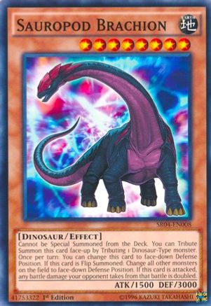 Sauropod Brachion (SR04-EN008) - Structure Deck: Dinosmasher's Fury 1st Edition Structure Deck: Dinosmasher's Fury Yugioh Single  Squirtle Squad Card Shop.