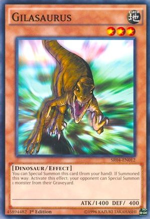 Gilasaurus (SR04-EN012) - Structure Deck: Dinosmasher's Fury 1st Edition Structure Deck: Dinosmasher's Fury Yugioh Single  Squirtle Squad Card Shop.