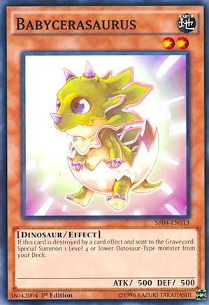 Babycerasaurus (SR04-EN013) - Structure Deck: Dinosmasher's Fury 1st Edition Structure Deck: Dinosmasher's Fury Yugioh Single  Squirtle Squad Card Shop.