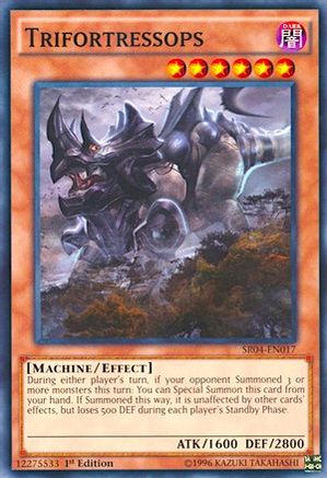 Trifortressops (SR04-EN017) - Structure Deck: Dinosmasher's Fury 1st Edition Structure Deck: Dinosmasher's Fury Yugioh Single  Squirtle Squad Card Shop.