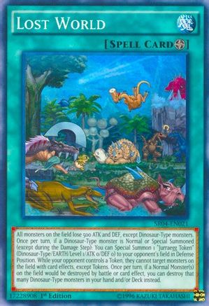 Lost World (SR04-EN021) - Structure Deck: Dinosmasher's Fury 1st Edition Structure Deck: Dinosmasher's Fury Yugioh Single  Squirtle Squad Card Shop.