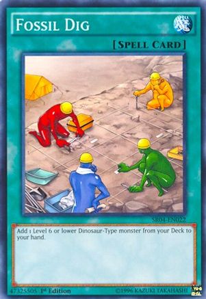 Fossil Dig (SR04-EN022) - Structure Deck: Dinosmasher's Fury Unlimited Structure Deck: Dinosmasher's Fury Yugioh Single  Squirtle Squad Card Shop.