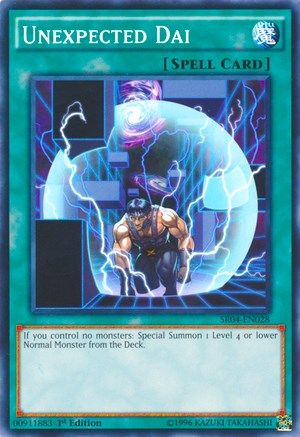 Unexpected Dai (SR04-EN028) - Structure Deck: Dinosmasher's Fury Unlimited Structure Deck: Dinosmasher's Fury Yugioh Single  Squirtle Squad Card Shop.