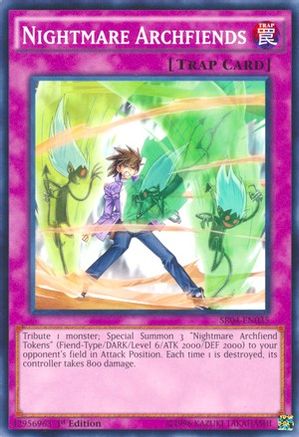Nightmare Archfiends (SR04-EN035) - Structure Deck: Dinosmasher's Fury 1st Edition Structure Deck: Dinosmasher's Fury Yugioh Single  Squirtle Squad Card Shop.