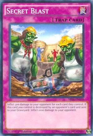 Secret Blast (SR04-EN038) - Structure Deck: Dinosmasher's Fury Unlimited Structure Deck: Dinosmasher's Fury Yugioh Single  Squirtle Squad Card Shop.