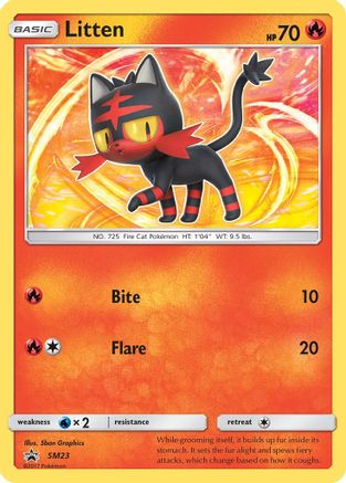 Litten - SM23  - Holofoil SM Promos - Promo SM Promos Pokemon Single  Squirtle Squad Card Shop.