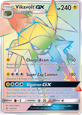 Vikavolt GX (Secret)  - Holofoil SM  Guardians Rising - Secret Rare SM - Guardians Rising Pokemon Single  Squirtle Squad Card Shop.