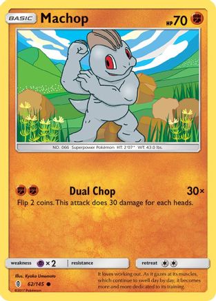 Machop (62) (62) 062  SM  Guardians Rising - Common SM - Guardians Rising Pokemon Single  Squirtle Squad Card Shop.