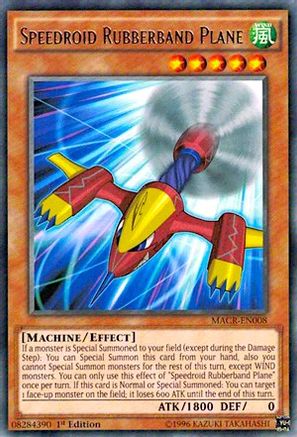 Speedroid Rubberband Plane (MACR-EN008) - Maximum Crisis 1st Edition Maximum Crisis Yugioh Single  Squirtle Squad Card Shop.