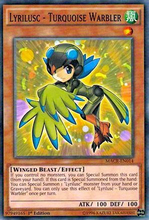 Lyrilusc - Turquoise Warbler (MACR-EN014) - Maximum Crisis Unlimited Maximum Crisis Yugioh Single  Squirtle Squad Card Shop.