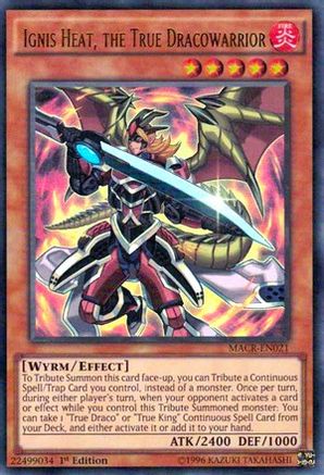 Ignis Heat, the True Dracowarrior (MACR-EN021) - Maximum Crisis 1st Edition Maximum Crisis Yugioh Single  Squirtle Squad Card Shop.