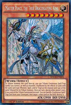 Master Peace, the True Dracoslaying King (MACR-EN024) - Maximum Crisis Unlimited Maximum Crisis Yugioh Single  Squirtle Squad Card Shop.