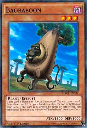 Baobaboon (MACR-EN034) - Maximum Crisis 1st Edition Maximum Crisis Yugioh Single  Squirtle Squad Card Shop.