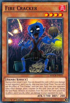 Fire Cracker (MACR-EN035) - Maximum Crisis Unlimited Maximum Crisis Yugioh Single  Squirtle Squad Card Shop.