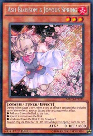 Ash Blossom & Joyous Spring (MACR-EN036) - Maximum Crisis Unlimited Maximum Crisis Yugioh Single  Squirtle Squad Card Shop.