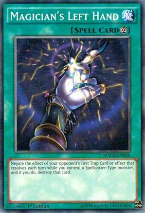 Magician's Left Hand (MACR-EN050) - Maximum Crisis Unlimited Maximum Crisis Yugioh Single  Squirtle Squad Card Shop.