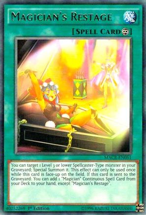 Magician's Restage (MACR-EN051) - Maximum Crisis Unlimited Maximum Crisis Yugioh Single  Squirtle Squad Card Shop.