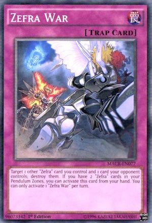 Zefra War (MACR-EN077) - Maximum Crisis 1st Edition Maximum Crisis Yugioh Single  Squirtle Squad Card Shop.