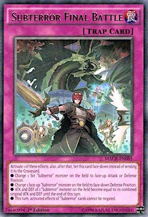 Subterror Final Battle (MACR-EN085) - Maximum Crisis Unlimited Maximum Crisis Yugioh Single  Squirtle Squad Card Shop.
