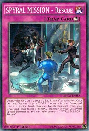 SPYRAL MISSION - Rescue (MACR-EN089) - Maximum Crisis Unlimited Maximum Crisis Yugioh Single  Squirtle Squad Card Shop.