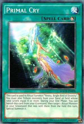 Primal Cry (MACR-EN098) - Maximum Crisis Unlimited Maximum Crisis Yugioh Single  Squirtle Squad Card Shop.