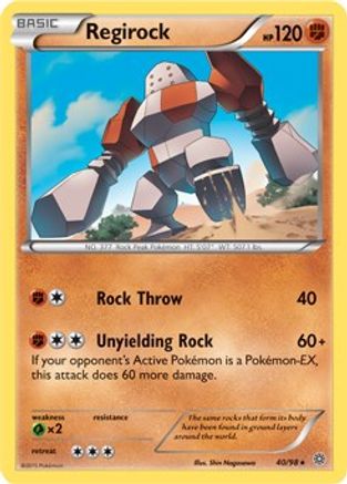 Regirock - 40/98 (XY Ancient Origins)/098  - Holofoil Deck Exclusives - Holo Rare Deck Exclusives Pokemon Single  Squirtle Squad Card Shop.