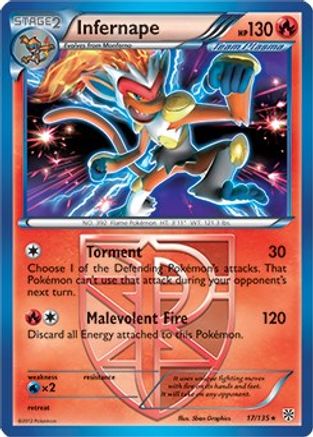 Infernape (BW Plasma Storm) 017/135  Deck Exclusives - Rare Deck Exclusives Pokemon Single  Squirtle Squad Card Shop.
