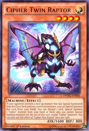 Cipher Twin Raptor (DPDG-EN036) - Duelist Pack: Dimensional Guardians 1st Edition Duelist Pack: Dimensional Guardians Yugioh Single  Squirtle Squad Card Shop.
