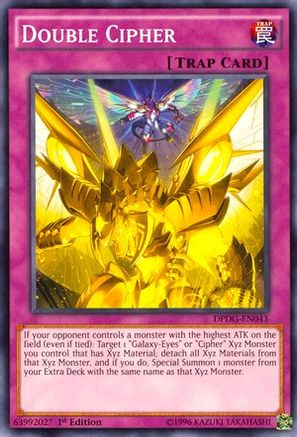 Double Cipher (DPDG-EN043) - Duelist Pack: Dimensional Guardians 1st Edition Duelist Pack: Dimensional Guardians Yugioh Single  Squirtle Squad Card Shop.