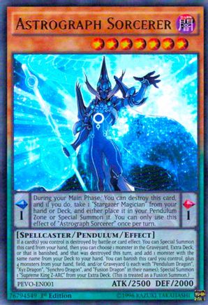 Astrograph Sorcerer (PEVO-EN001) - Pendulum Evolution 1st Edition Pendulum Evolution Yugioh Single  Squirtle Squad Card Shop.