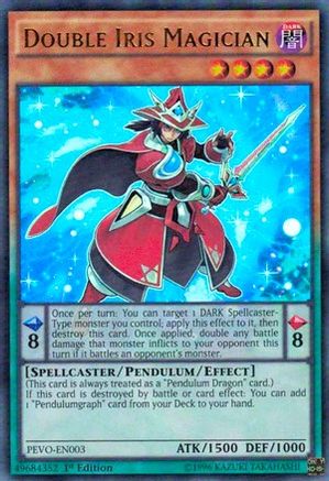 Double Iris Magician (PEVO-EN003) - Pendulum Evolution 1st Edition Pendulum Evolution Yugioh Single  Squirtle Squad Card Shop.
